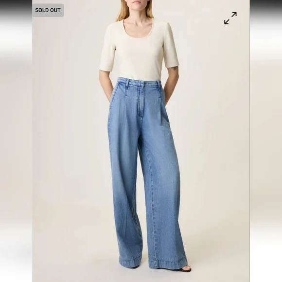 NWT Rag & bone Aurora Pleated Trousers- Size 28 - Picture 1 of 3